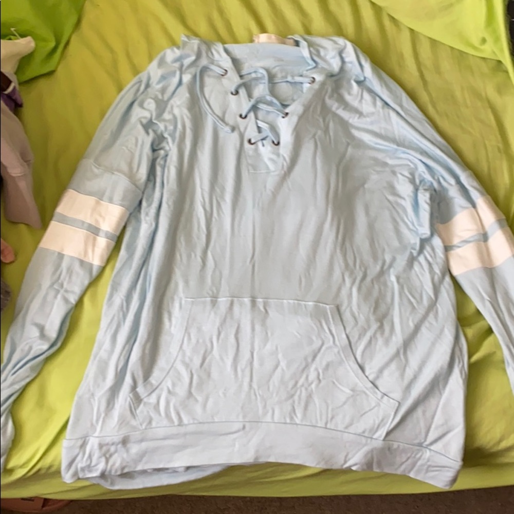 Pink Republic blue light hoodie